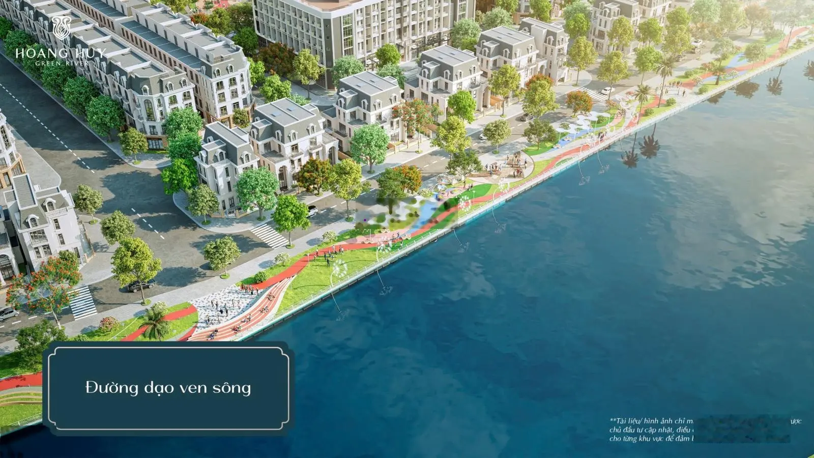 Trả trước 2 tỷ sở hữu Hoàng Huy Green River- 77m2,84m2,90m2 xây 4 tầng chiết khấu khủng đườg 18m