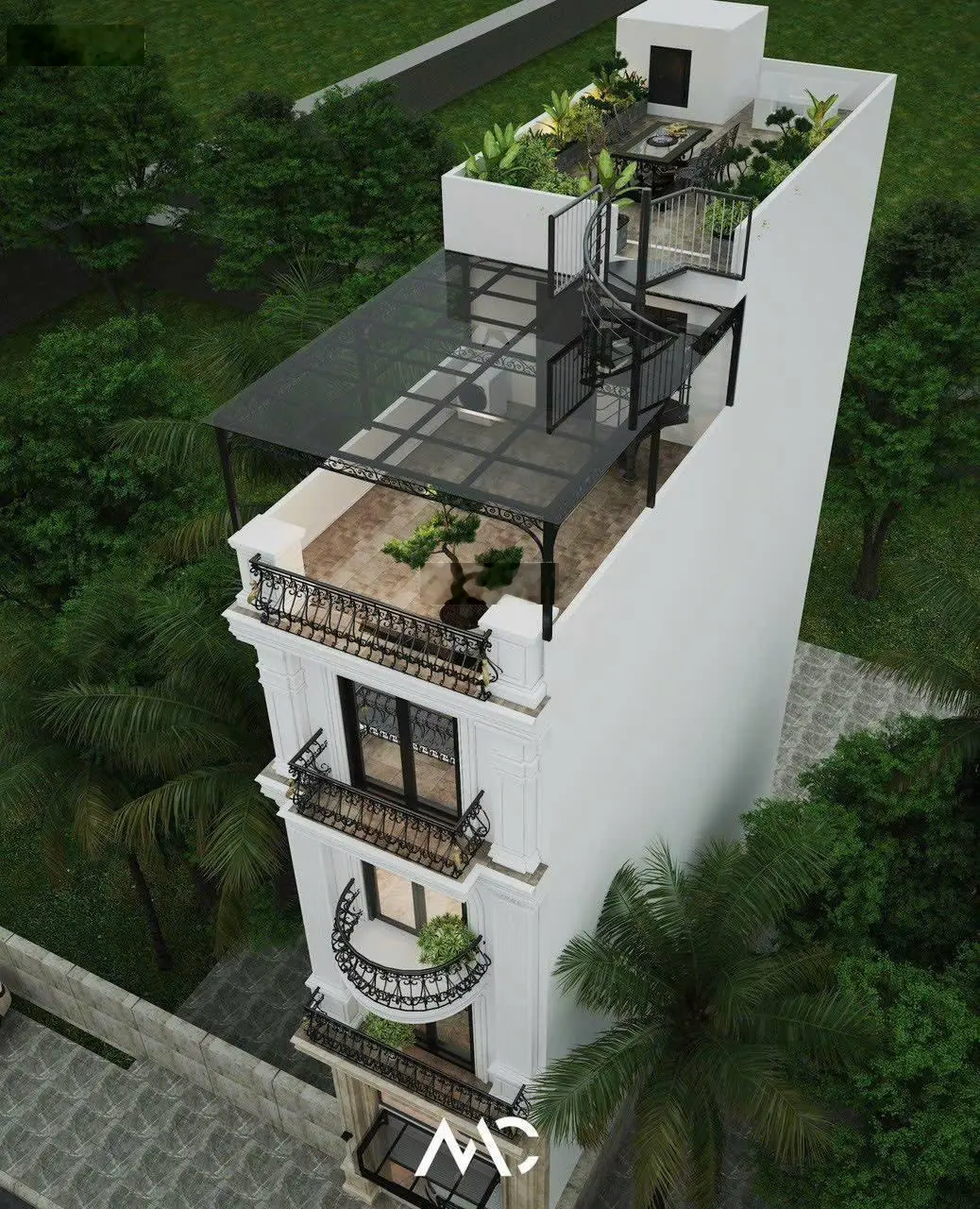 Nhà mới 7 tầng - gara oto - thang máy - full nội thất - DT 72m2 - Cạnh Aeon Long Biên