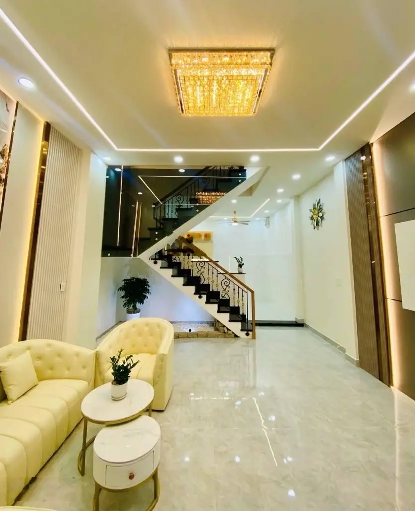 BÁN NHÀ ĐƯỜNG 6M, SÁT MT TÂN HÒA ĐÔNG - BÌNH TÂN, 5mx13,5m - 4 tầng mới đẹp - 7.3 tỷ