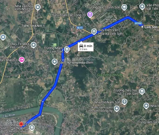 Bán đất sổ đỏ chính chủ 127m2 cạnh QL17 Linh Sơn, TP Thái Nguyên, 900 triệu