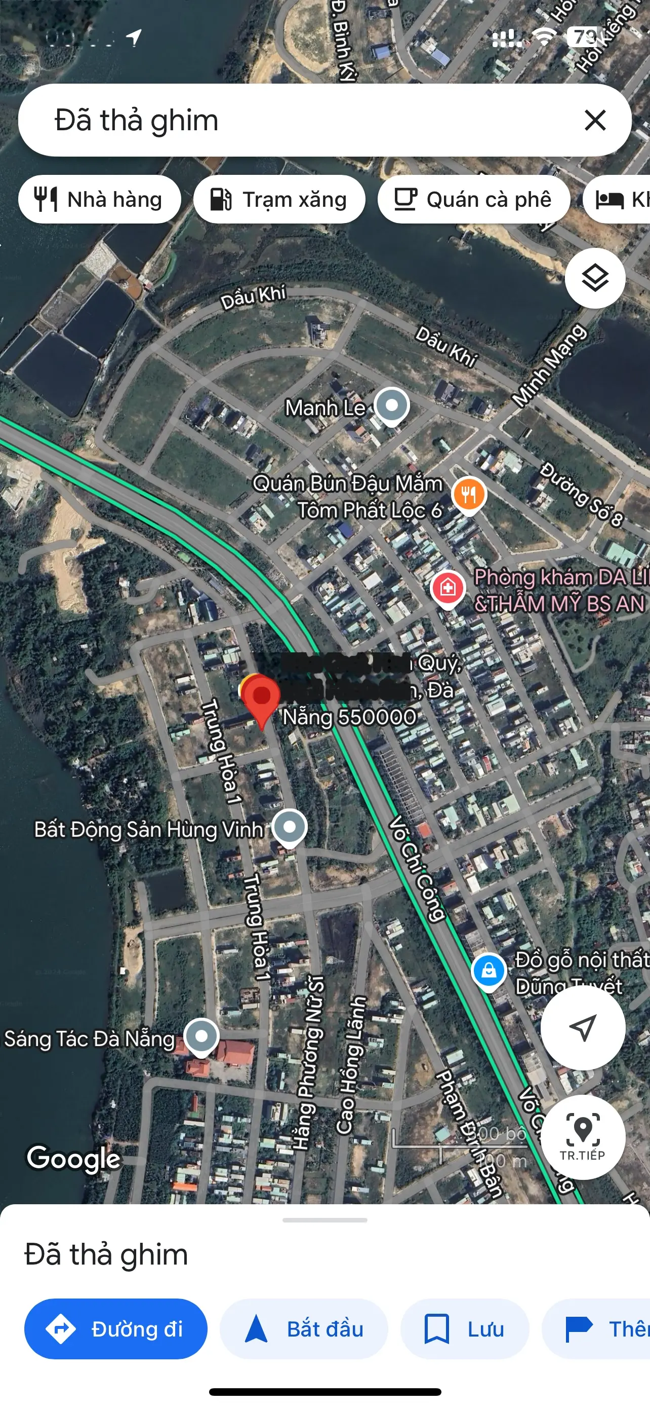 Bán lô đất ngay cầu Khuê Đông, cách cầu 50m, hướng Đông Bắc nhìn ra Võ Chí Công