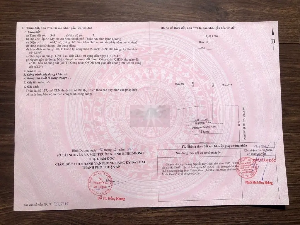Vườn Măng Mặt Tiền Nhựa gần Bình Nhâm CMT8