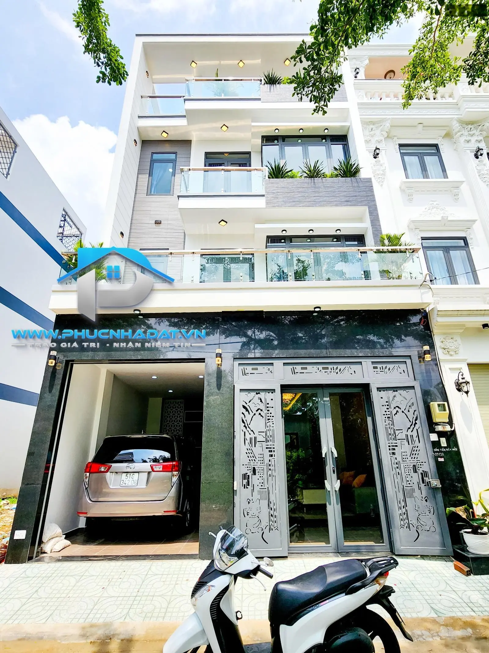 Nhà phố hiện đại khu dân cư Anh Tuấn Green Riverside Huỳnh Tấn Phát - Giá 7.5 tỷ 6.5x13m 0901 687 ***