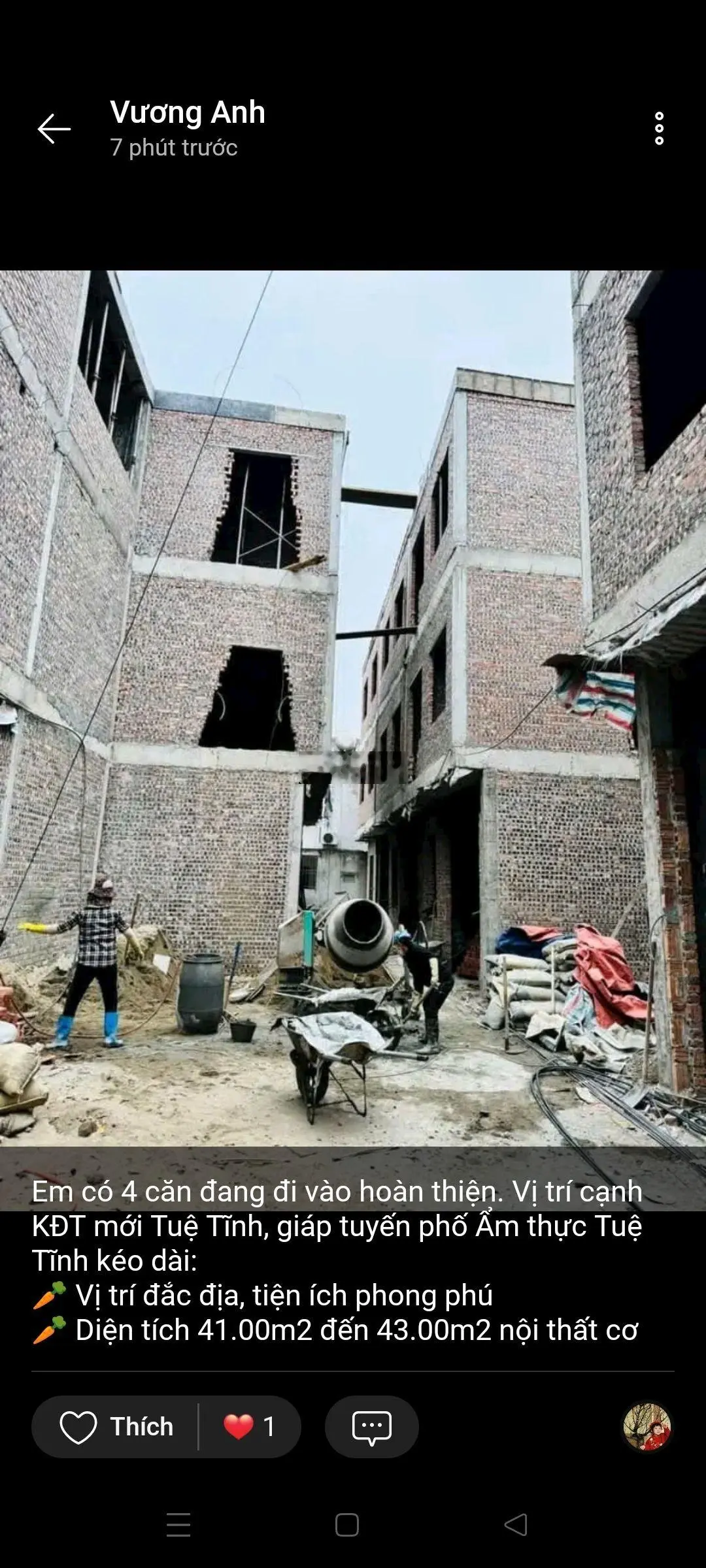 Bán nhà ngõ gần khu đô thị tuệ tĩnh giá 2tyxx