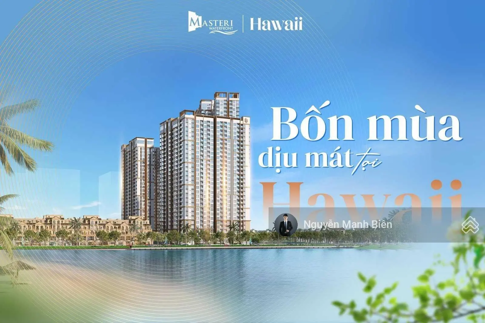 Độc quyền Quỹ căn 2PN - 3PN Masteri Ocean Park view Hồ 24,5ha, CK 7%, quà tặng 160tr, miễn DV 3 năm