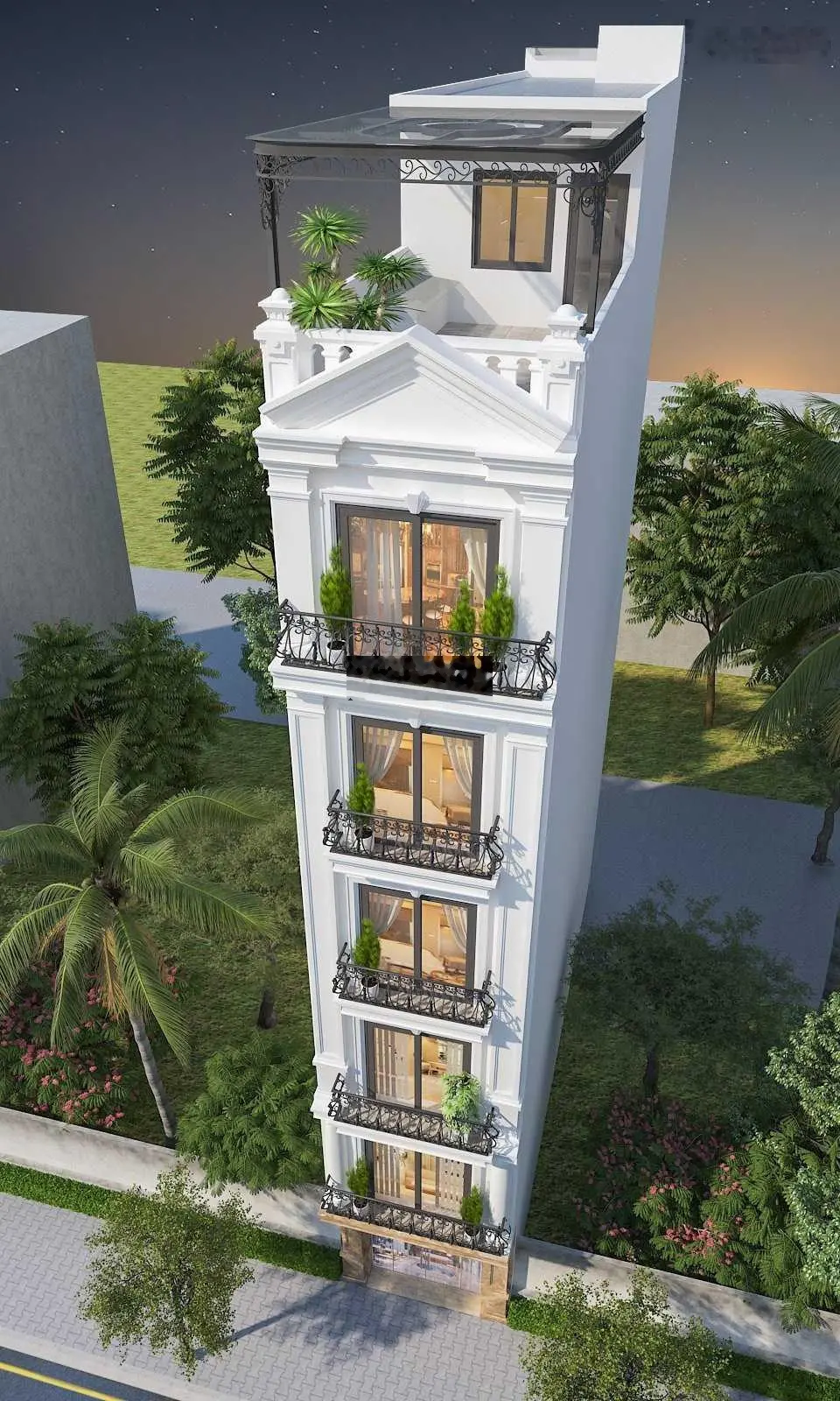 Bán nhà phố văn phòng DT đất 63.7m2 xây 6.5 tầng đường rộng 13m ngay ĐL Thăng Long, view đẹp. Sổ đỏ