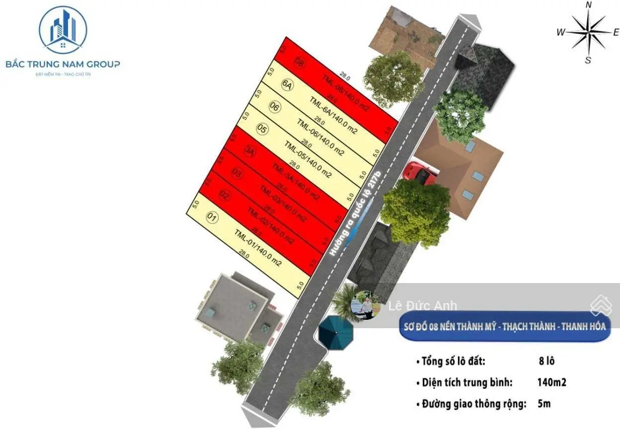 Qũy 08 lô, đầu tư có lời ngay chỉ với 2xx triệu sở hữu lô đất 140m, đường rộng 5m