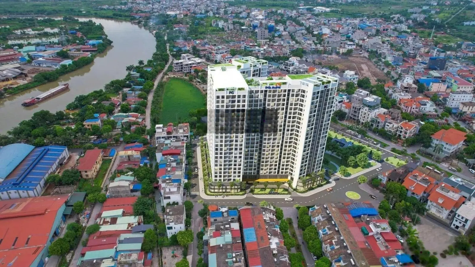 Cần bán căn hộ 2 phòng ngủ, 2WC giá 1,254 tỷ VND dự án NOXH PG Aura, An Dương, Hải Phòng