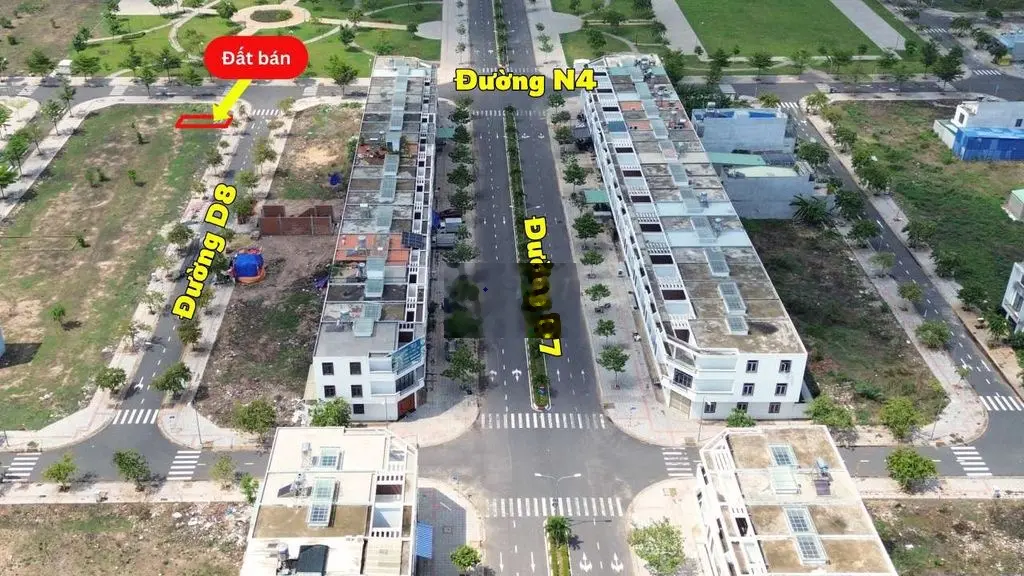 Lô kề góc 80m2 đường D8 KĐT Bàu Xéo, sát công viên, nhỉnh 1ty4 chút