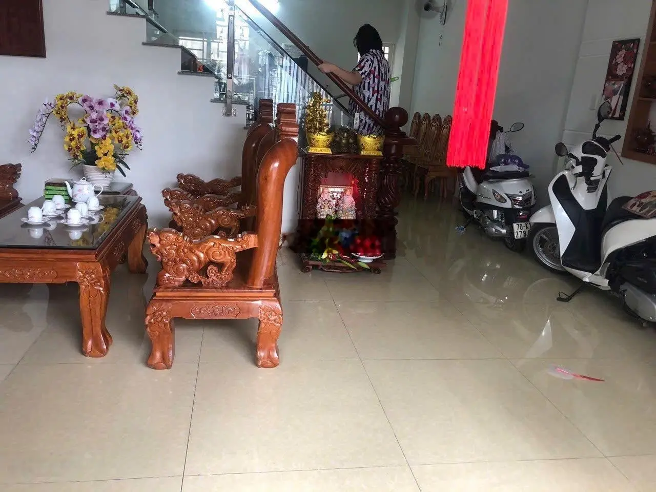 Bán Nhà Trệt Lầu đường thông Phường Tăng Nhơn Phú B Q9 DT : 5,5 x 14 sàn 114m2