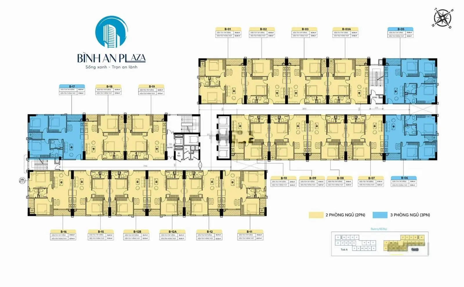 Quỹ Căn Ngoại Giao Tầng đẹp 15,16,18 giá 1.2-1.5 tỷ Chung Cư Bình An Plaza, Nhận Nhà Quý 2/2025