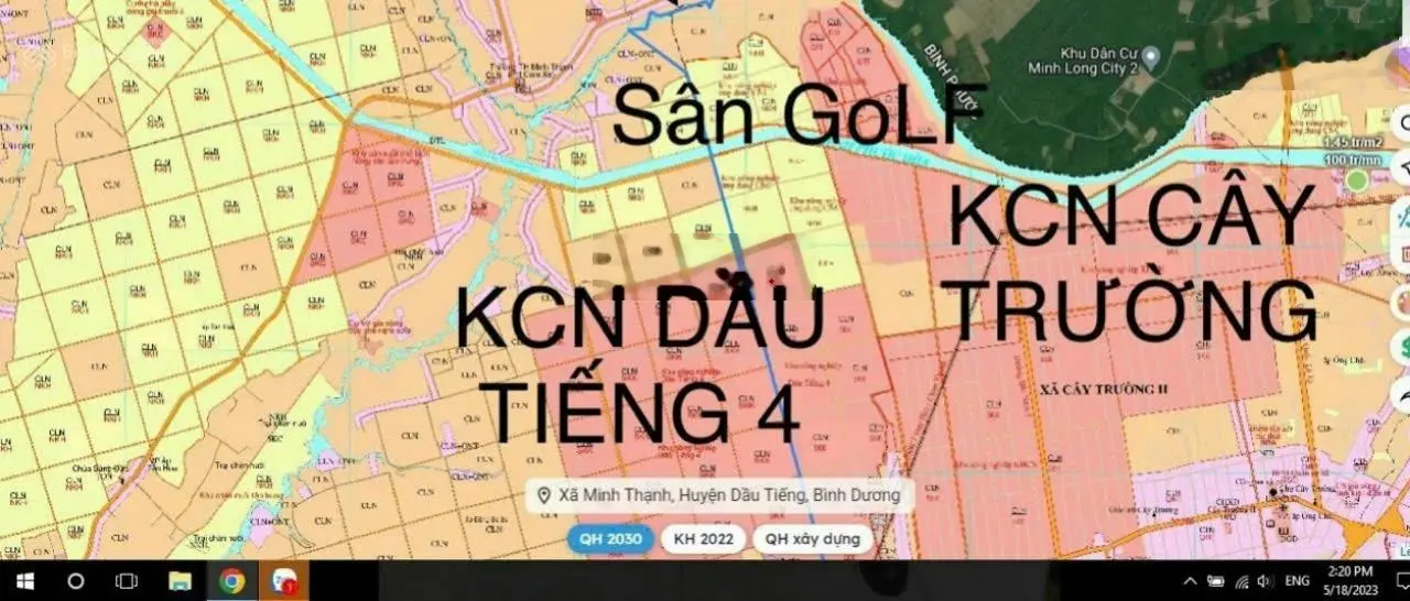 Đất CLN Chính Chủ giáp KCN tại Long Hòa, Dầu Tiếng, Bình Dương