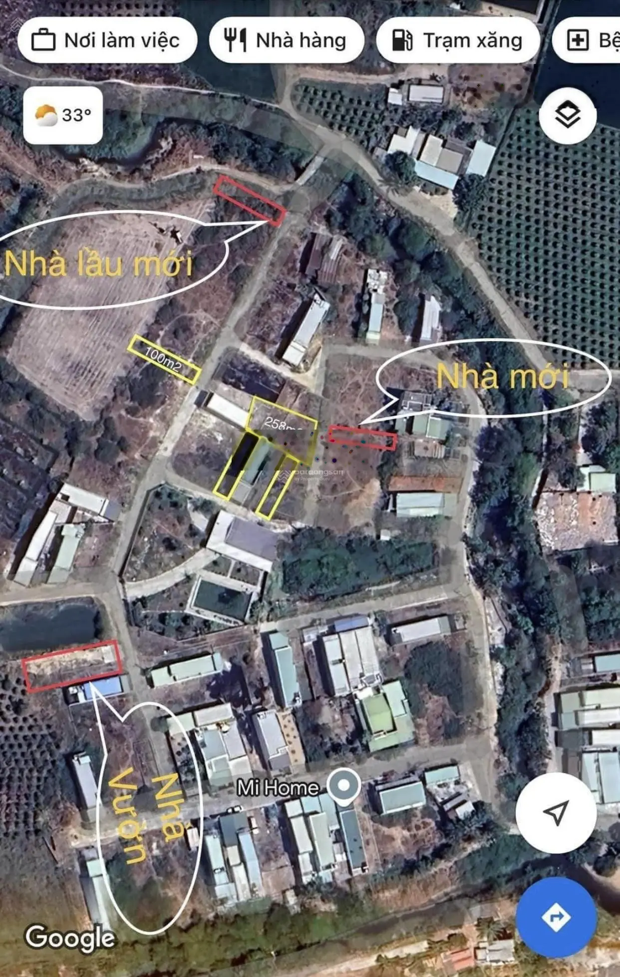 Bán nhà vườn hàm liêm gần Phan Thiết - DT 400m2 có sẵn 365m2 thổ cư