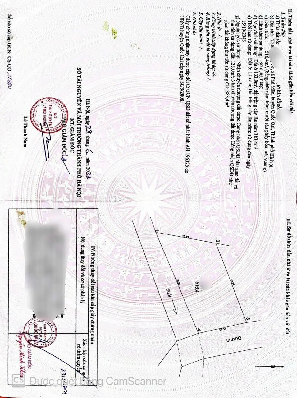 Bán Nhà Riêng tại Xã Phú Mãn, Quốc Oai, Hà Nội, giá ưu đãi 8,5 tỷ, 516,4 m2