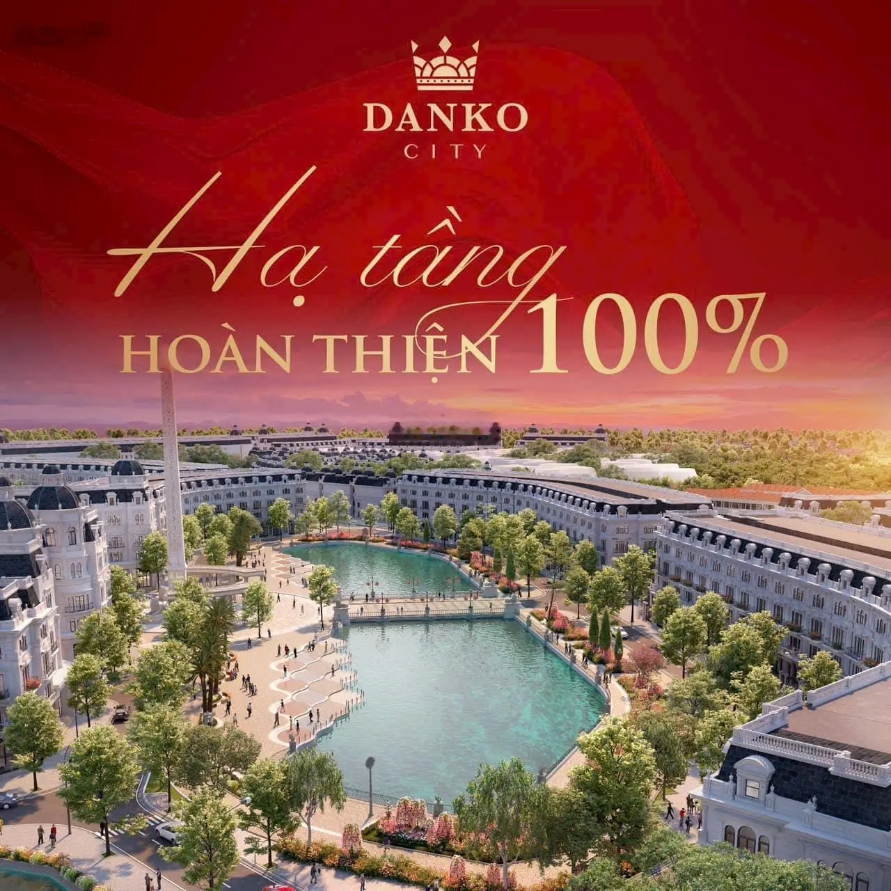 Tìm chủ cho lô đất đối diện biệt thự Đảo Vua, KĐT Danko City đẳng cấp riêng tư bậc nhất, từ 2.5tỷ
