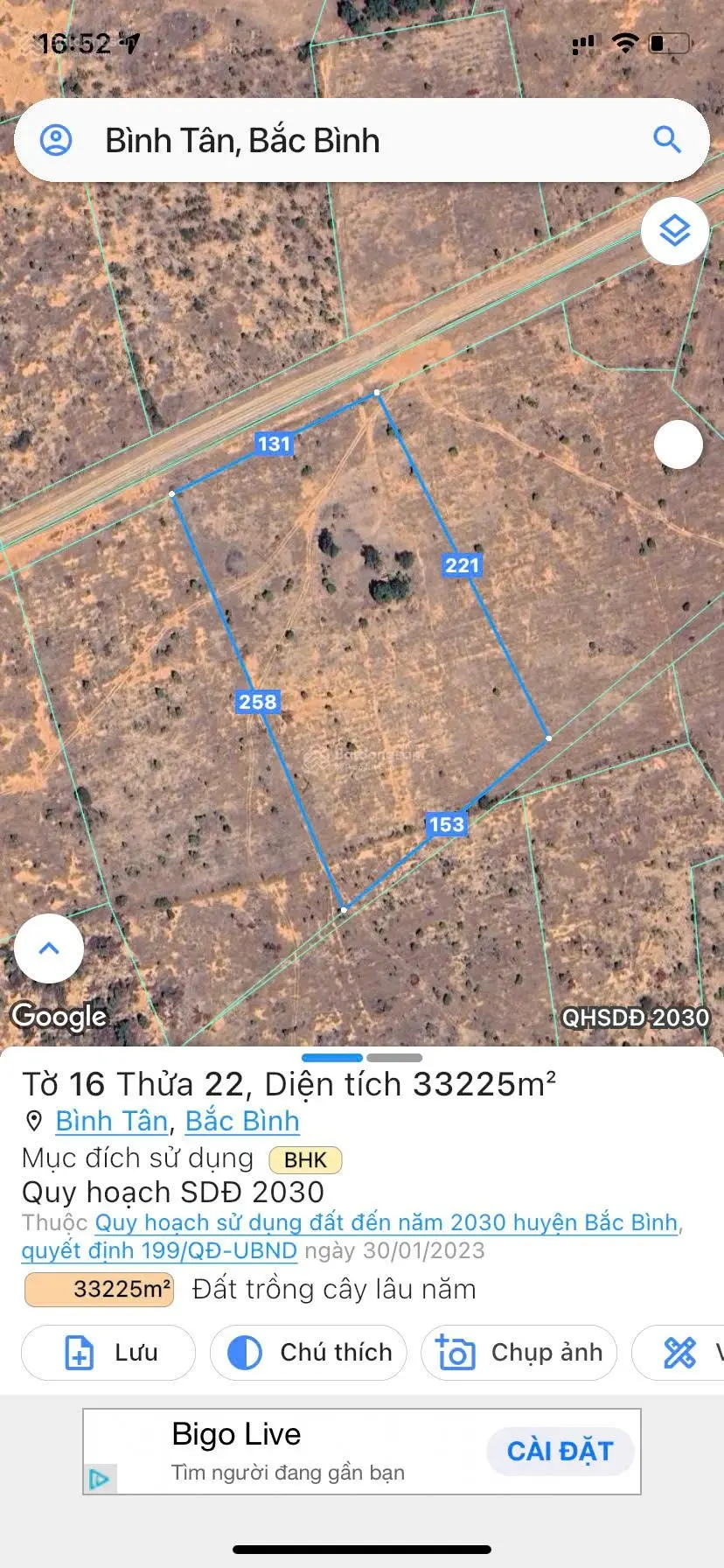 Lô 3.4ha ngay mặt tiền kênh Chánh Tây, gần trung tâm khu farm Hòa Thắng giá 1,2tr/m2