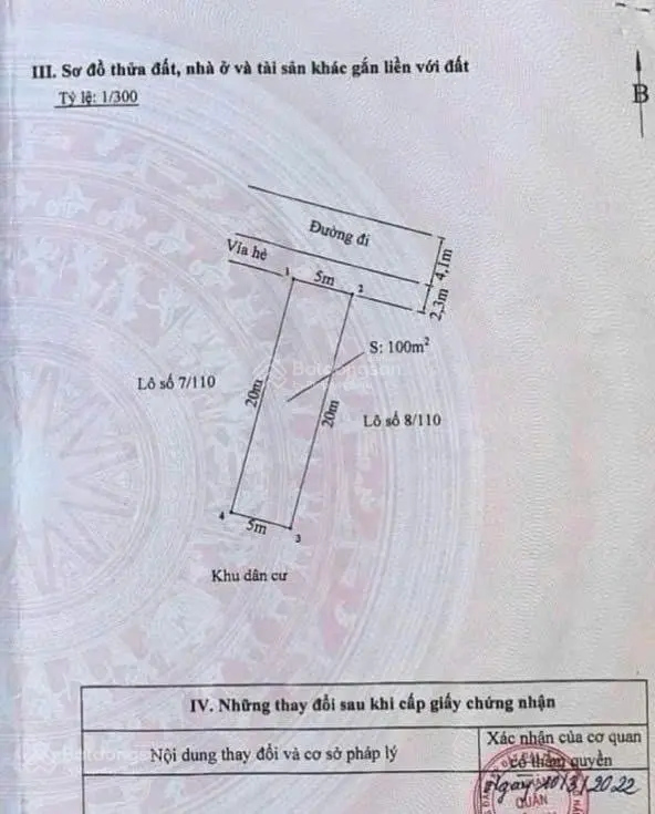 Chính chủ bán đất tuyến 2 Trung Lực, đường nhựa 4.1m