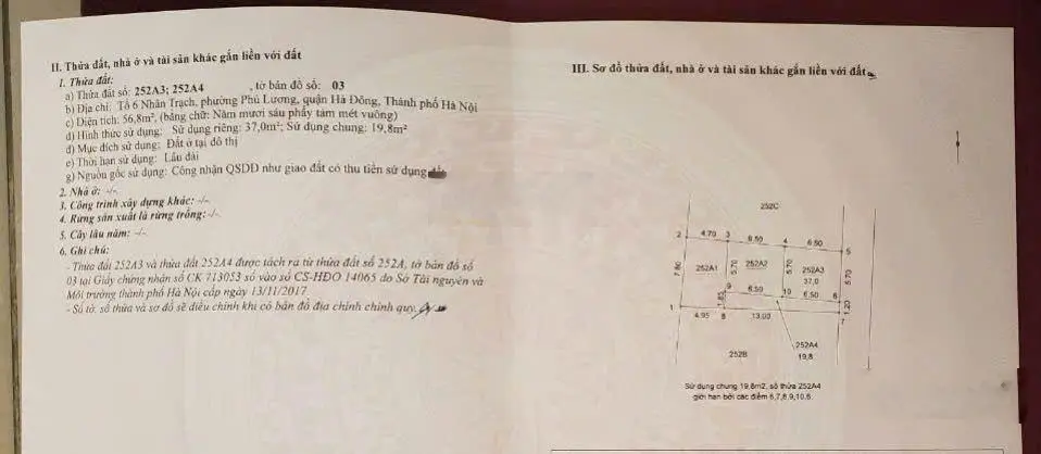 Căn góc 37m2 x 4 tầng ô tô tránh cách trục phú lương 10m. nhà đẹp, hàng hot. giá nhỉnh 5 tỷ x.