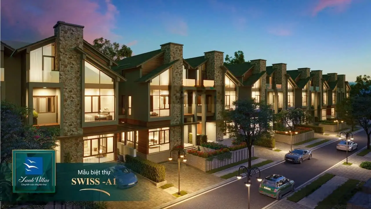 Biệt thự Xanh Villas 210 m2, 235m2, 275 m2, 320 m2,500m2 .Nơi Gần Hà nội nhất nhiều thuận lợi