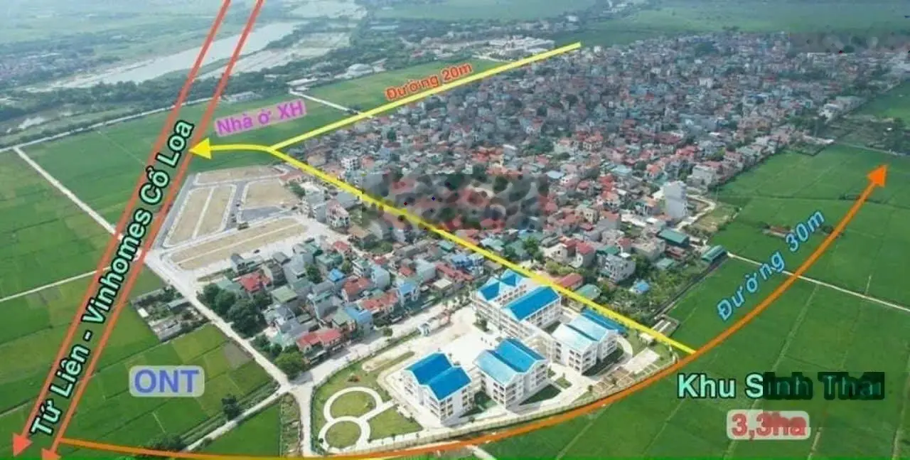 Đất thổ cư thôn Phúc Hậu xã Dục Tú. Diện tích 40m2 MT 5m sâu 8m vuông vắn