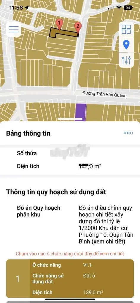 *90tr/m2 - Đường Xe tải - Sát MT* <142m2> Trần Văn Quang_Lạc Long Quân