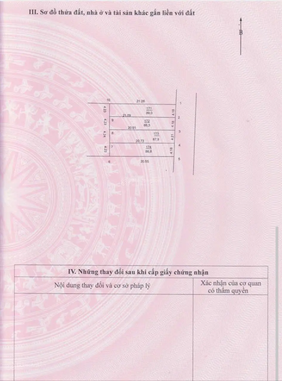 Cần bán 88,3m2 - Bìa đồng Thái Đường - Hiền Ninh - Quang Tiến - Sóc Sơn - HN. Mô tả - Diện tích :