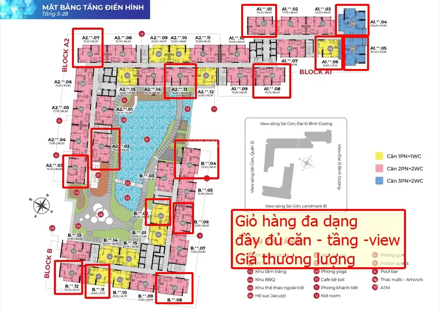 Nguồn bán The Rivana chuẩn từ PKD tại dự án: 1PN 1.750tỷ 2PN 2.430tỷ, 3PN 3.6tỷ bao sang tên