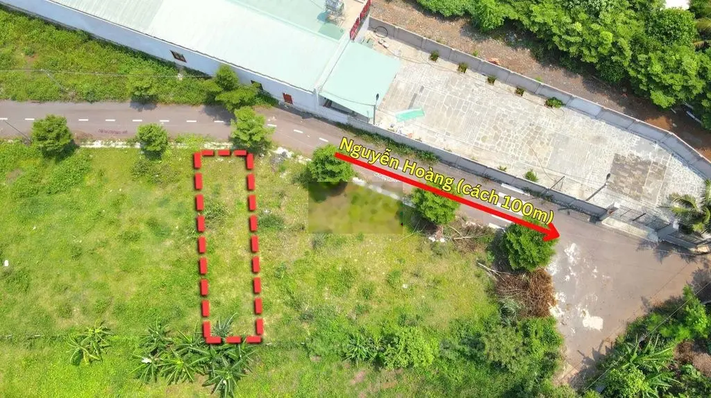 Bán đất gần chợ Sông Trầu, cách Nguyễn Hoàng 100m, chỉ 880 triệu