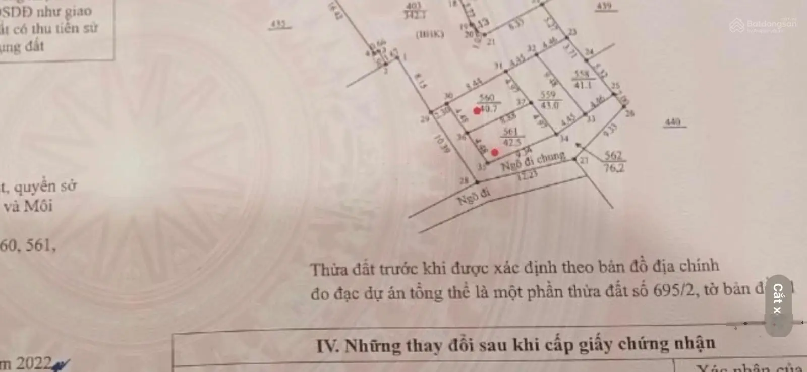 Sốc chỉ 2 tỷ 035tr có ngay lô thổ cư 41m2 An Thượng Hoài Đức
