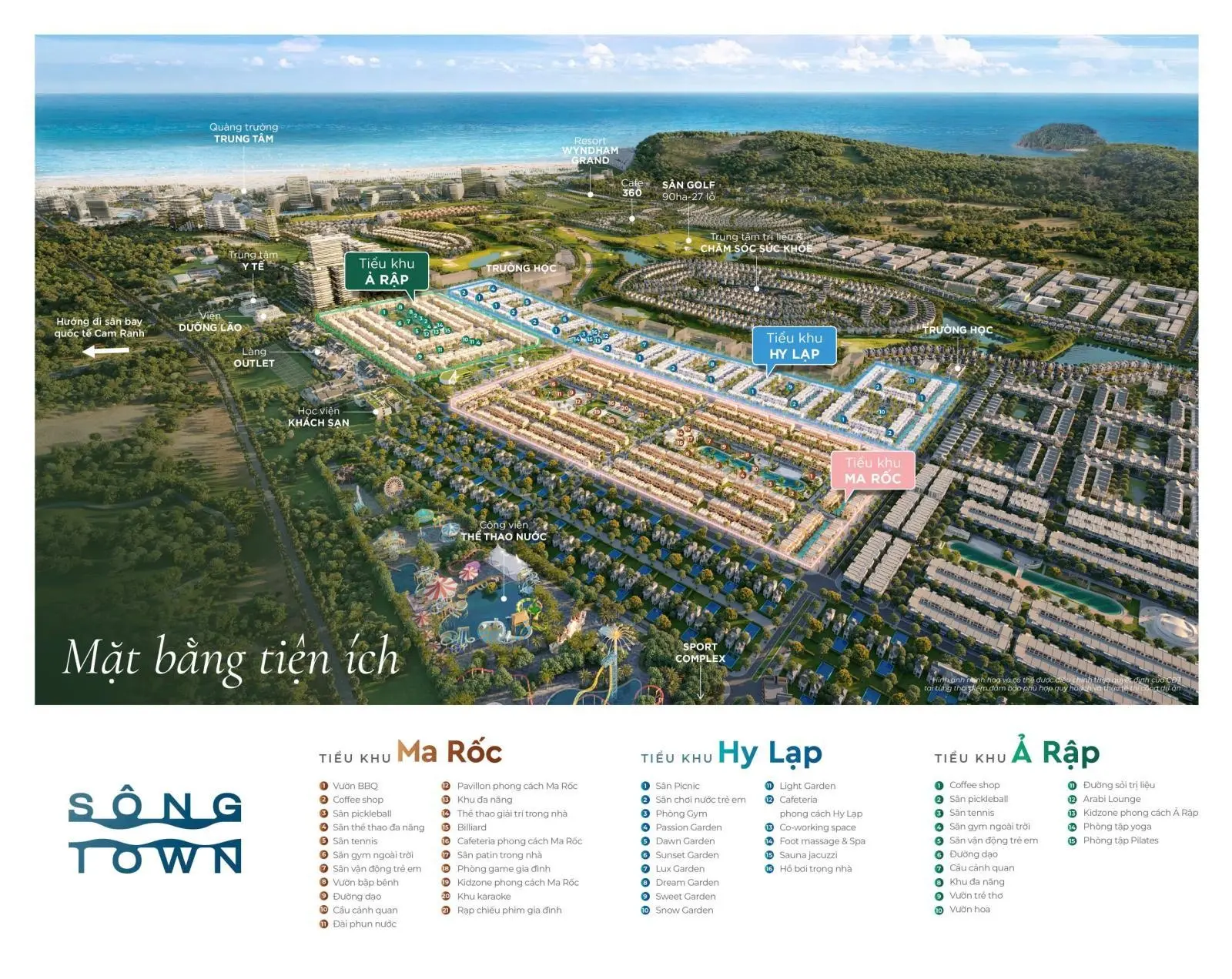 Nhà phố Sông Town - Phân khu cao cấp Cara World Cam Ranh, diện tích 108-120m, giá từ 8 tỷ