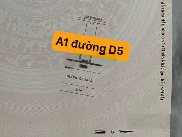 Chủ bán gấp 3 lô mặt tiền đường D5 16m, trục chính khu Bình Nguyên hướng Đông Nam chỉ từ 4ty/100m2.
