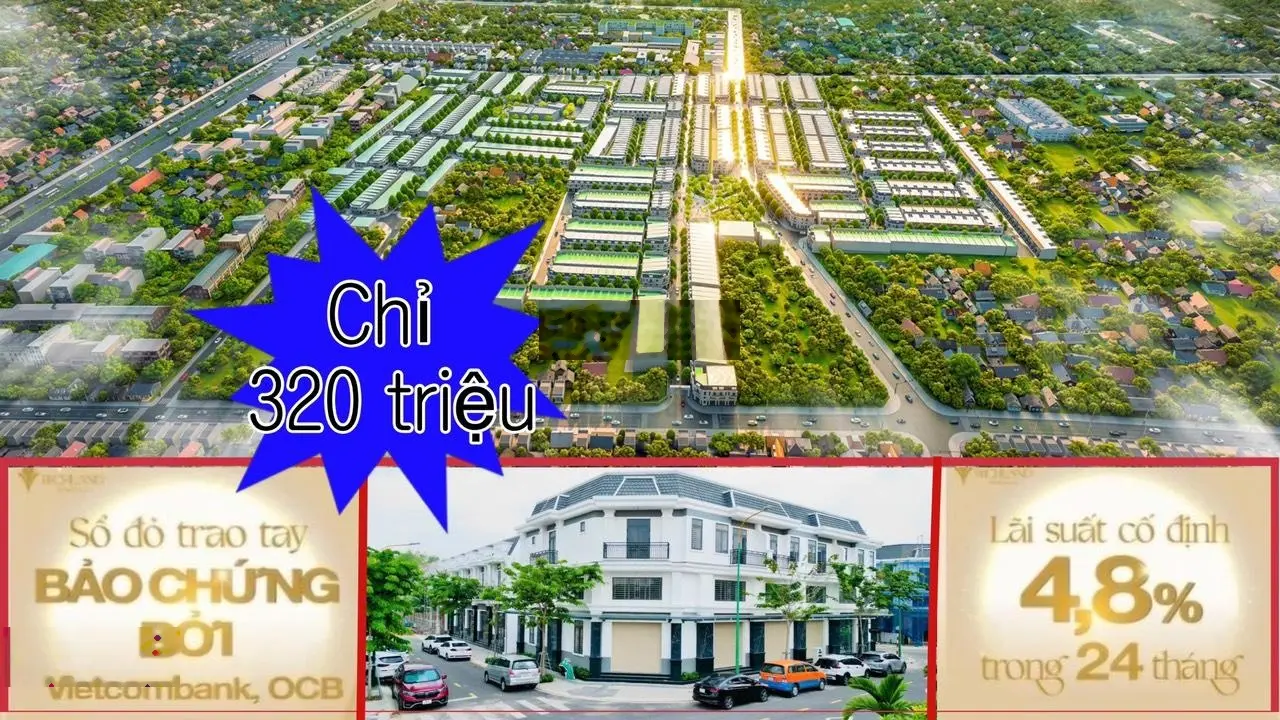 Đất nền kcn vsip 2, chỉ 1ty2/full nền, có hỗ trợ vay 70%, ls chỉ 4.8%/năm