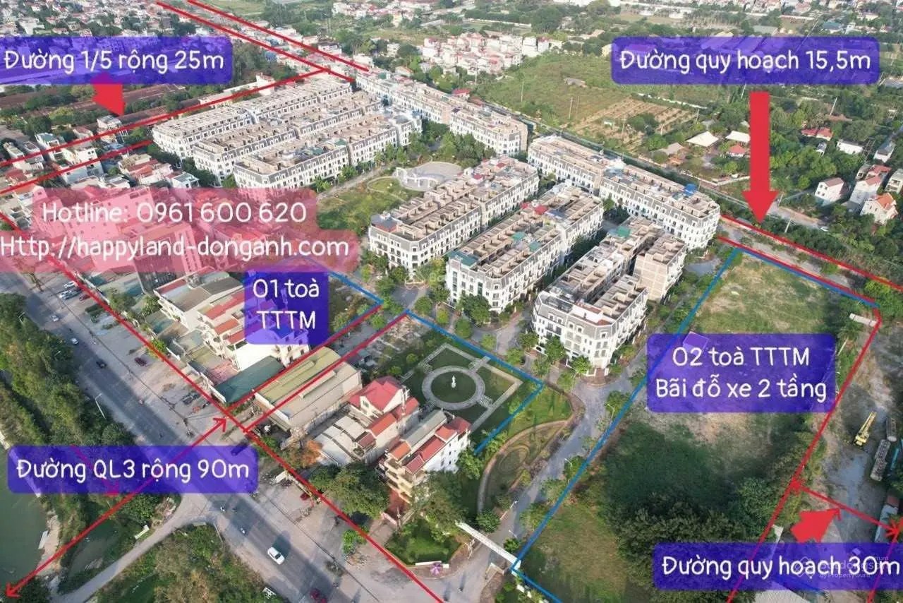 CHÍNH CHỦ BÁN BIỆT THỰ LIỀN KỀ 4.5 TẦNG TẠI KDT HAPPY LAND ĐÔNG ANH GIÁ TỐT NHẤT DỰ ÁN