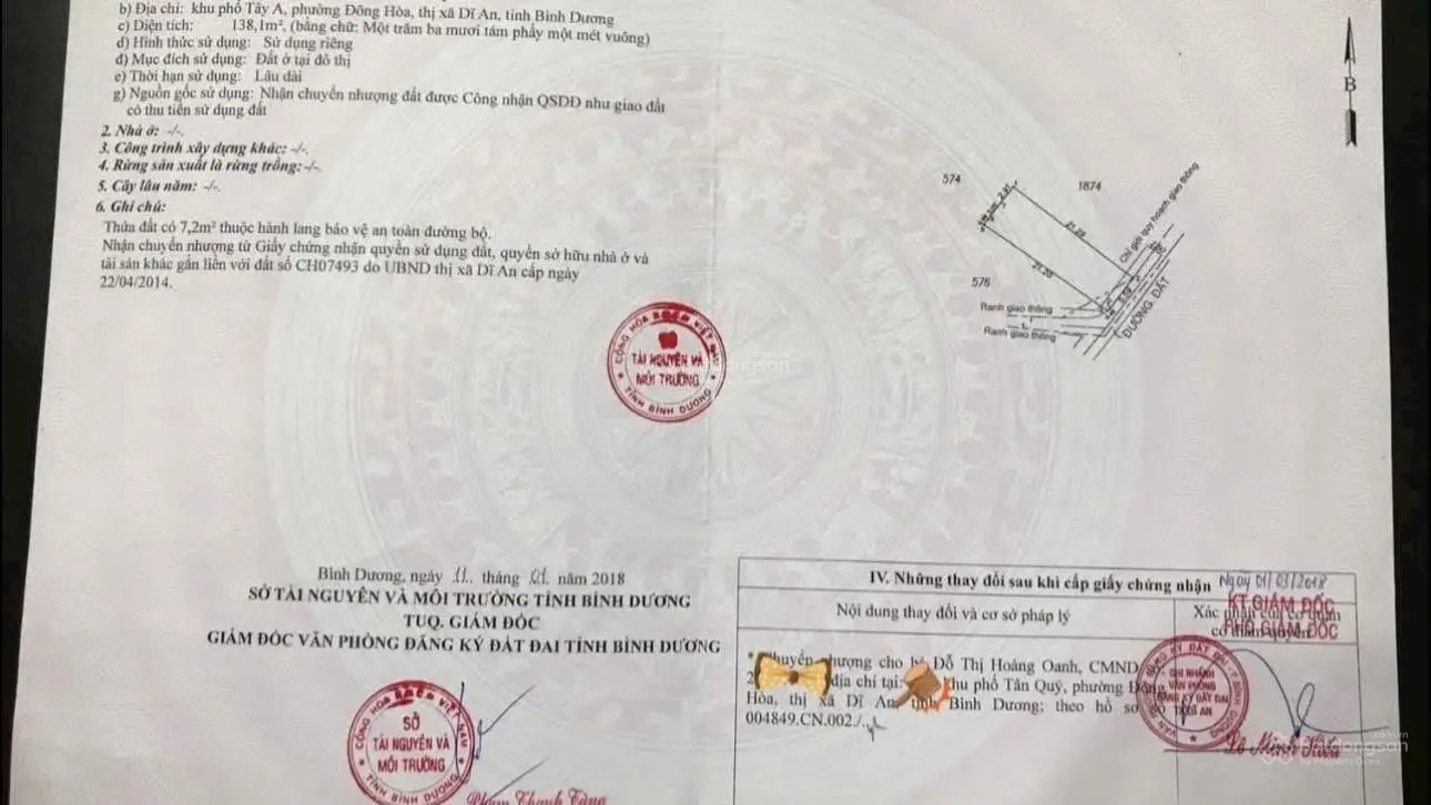 Nhà lầu trệt + 2 phòng trọ sát đường Đông Minh, phường Đông Hoà, TP Dĩ An