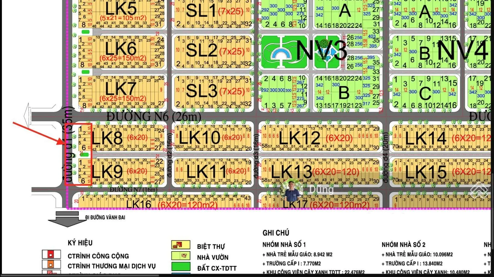 Cần bán lô đất liên kế đường D1(35m) DT 105m2, dự án HUD Nhơn Trạch, giá rẻ nhất thị trường!