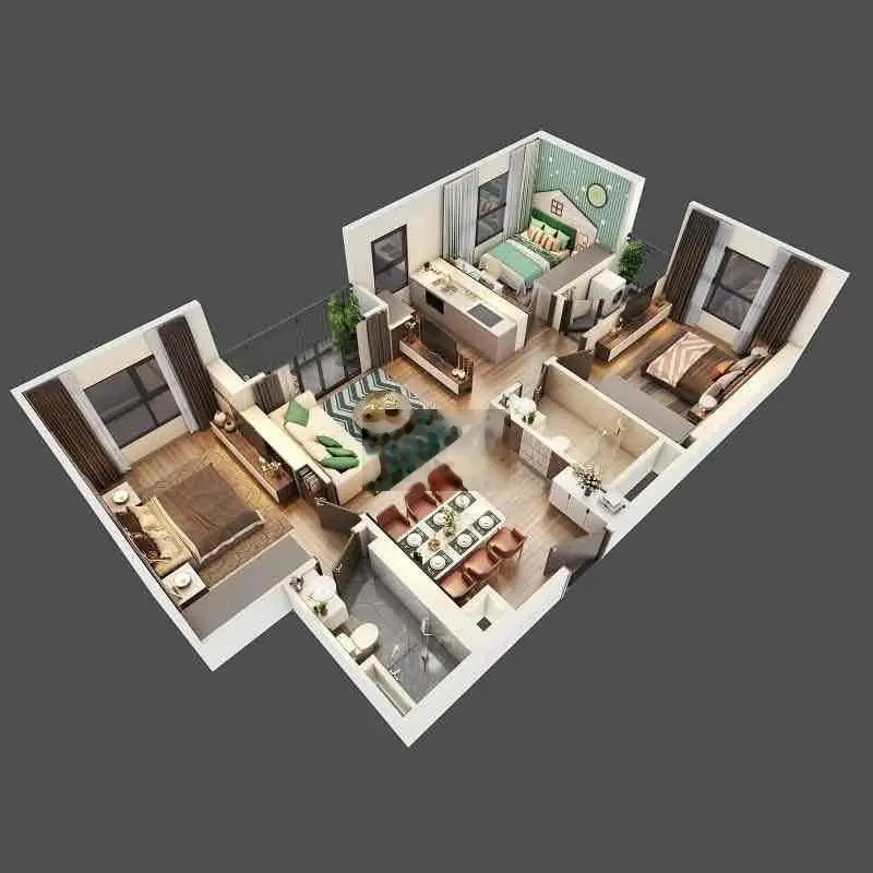 Chung Cư Bình Chánh 54m2 2 Phòng Ngủ Mặt Tiền Quốc Lộ 1A Chỉ 950Triệu