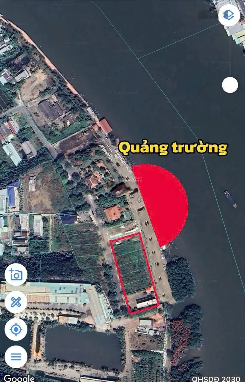 Chủ gửi bán nền đất xây biệt thự 420m2 thị trấn Cần Giuộc, view sông Cần Giuộc cực kì thoáng mát