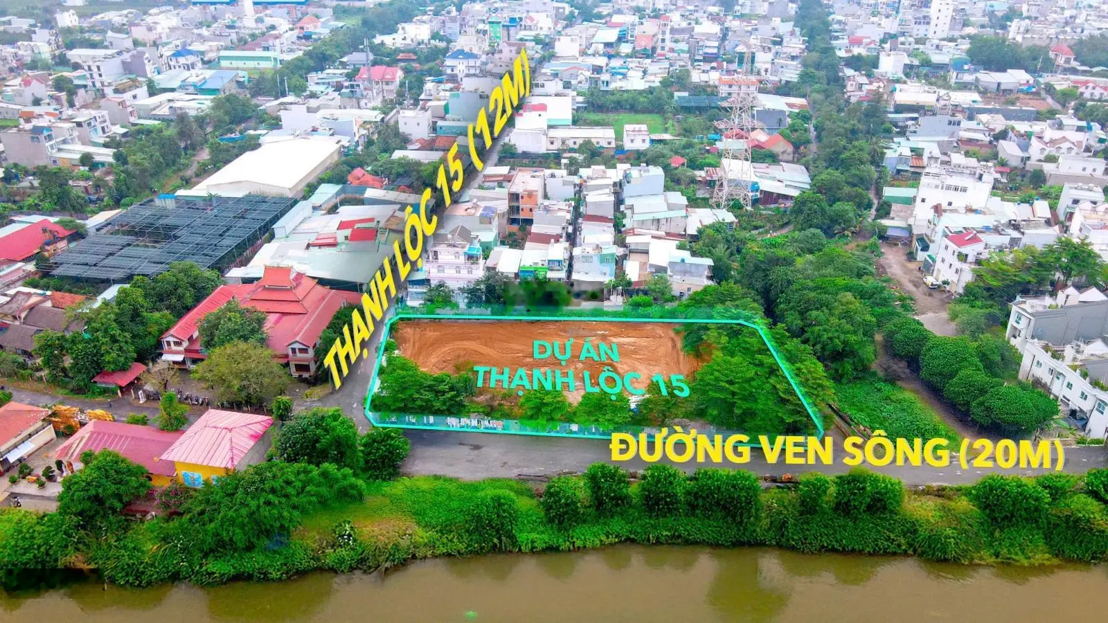 Đất nền cực hiếm mới keng ngay quận 12 - mặt tiền sông sài gòn, nhiều tiện ích, giá ưu đãi