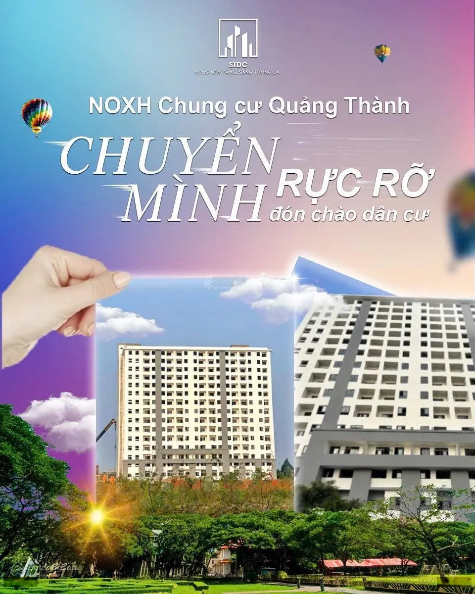 Bán căn hộ chung cư tại nhà ở xã hội Quảng Thành, chỉ cần 222tr nhận nhà ở ngay. Hỗ trợ vay vốn