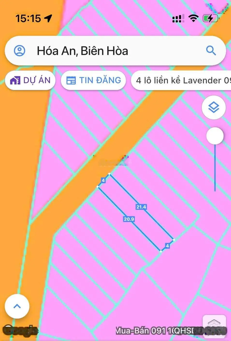 Bán gấp lô đất đường Nguyễn Văn Lung, Hoá An, Biên Hoà