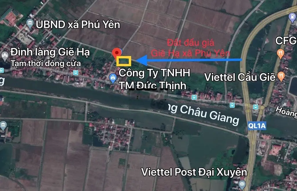 Bán đất thổ cư tại thôn Giẽ Hạ, Phú Xuyên. Diện tích 117m2, giá 2,93 tỷ