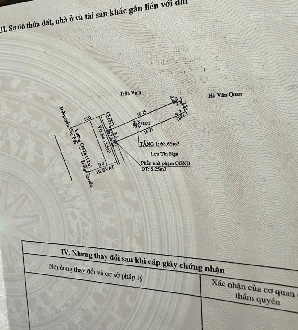 Bán nhà riêng 74m2 tại phường Phú Cường - Thủ Dầu Một - Bình Dương