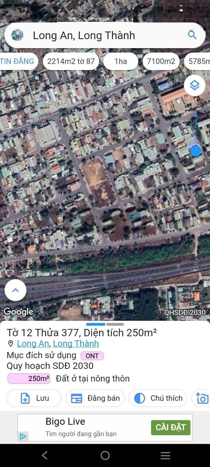 Cần bán đất tặng nhà mới xây 1T1L thuộc TĐC & sát chợ & nhà thờ Thái Lạc xã Long An, giá đầu tư rẻ