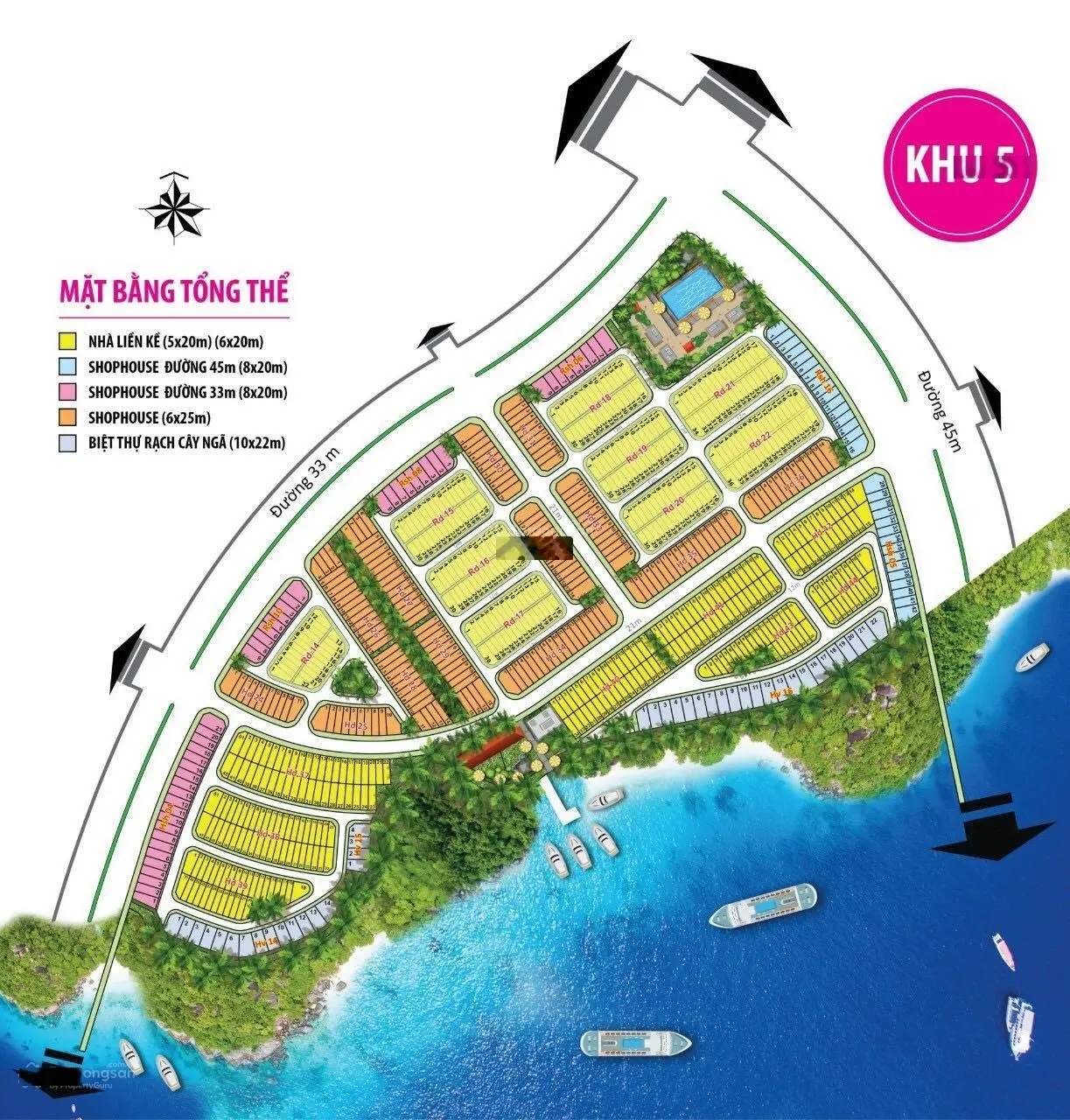 Lô đất 2 mặt tiền đừơng lớn 21m khu 4,5 Long Hưng City cần bán gấp 31tr/m2