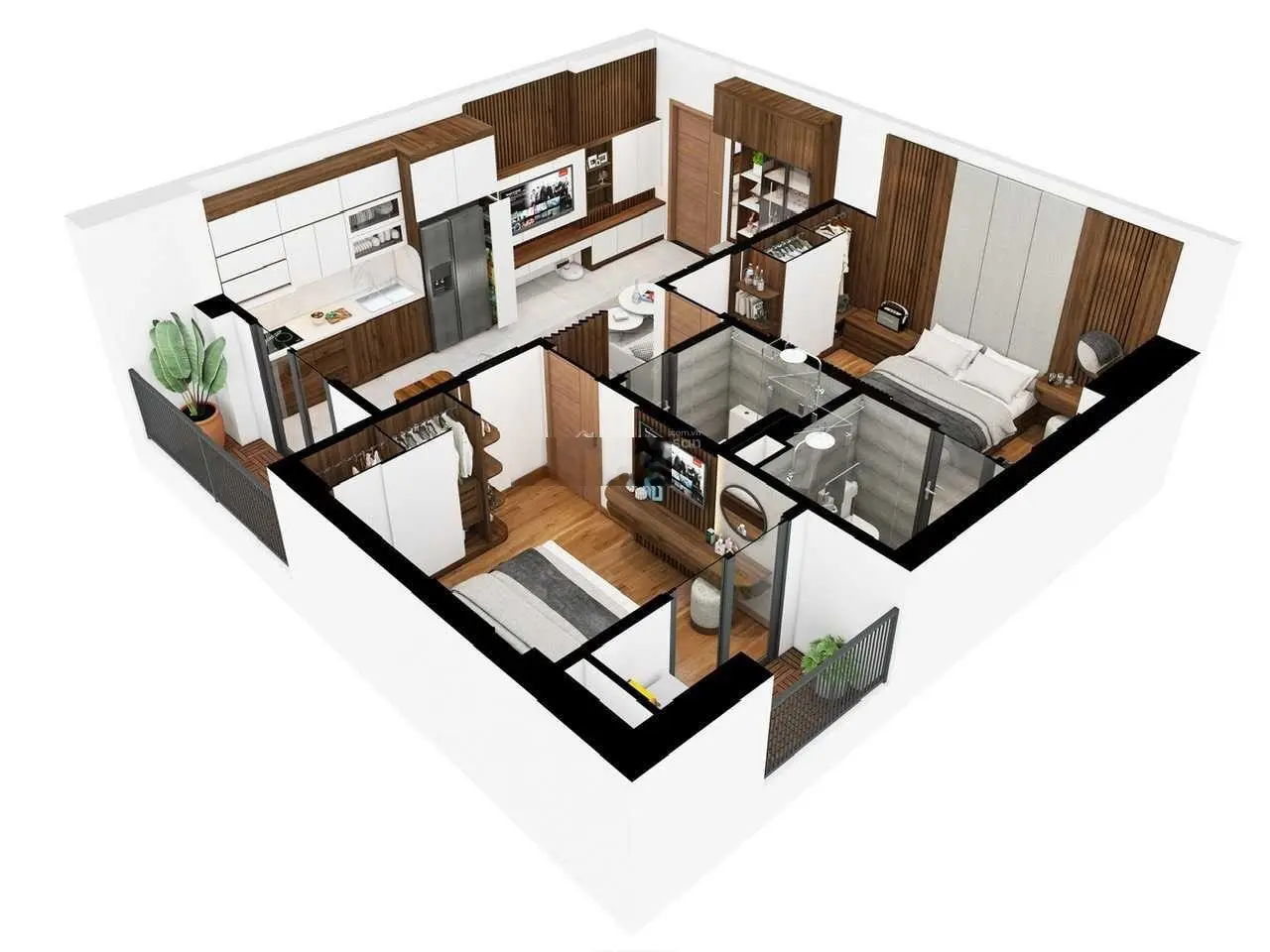 Bán căn góc 2pn hướng Đông Nam view chính diện bể bơi và công viên xanh chung cư Bình An Plaza