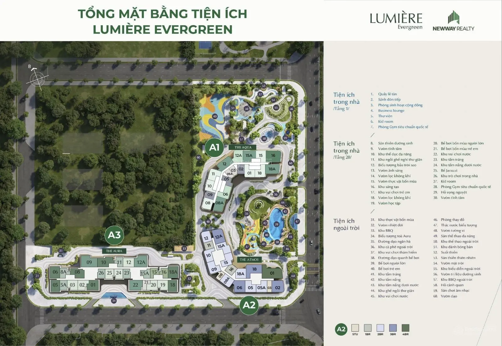 Quỹ căn ngoại giao toà A1 giá tốt chiết khấu 17% DA Lumiere EverGreen,trực tiếp CĐT Masterise Homes