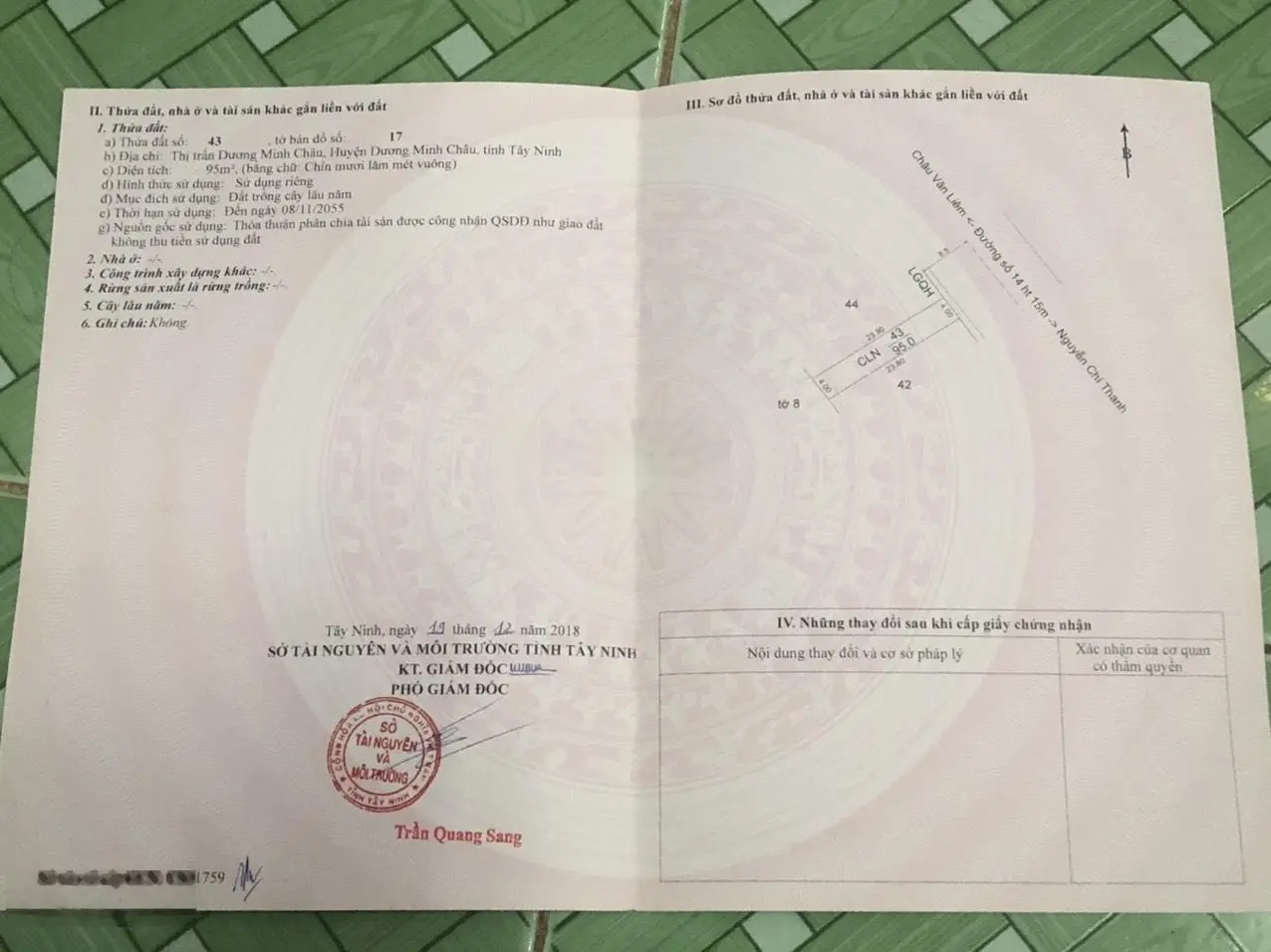 Bán nhà đất mặt tiền Nguyễn Chí Thanh, Dương Minh Châu, Tây Ninh. 1100m2. 8,8 tỷ