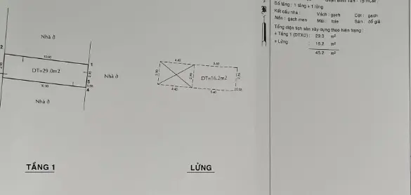 Nhà bán Hương Lộ 2 - QL 1A - như hình 100% ở ngay, chính chủ thiện chí bán