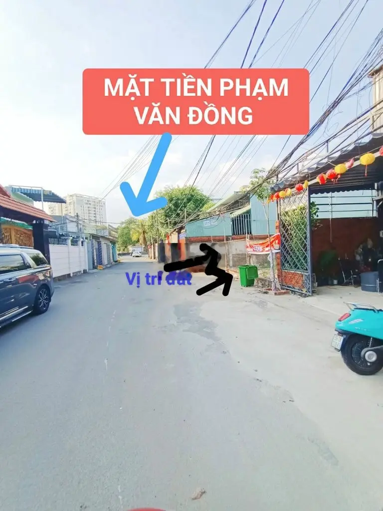 3 LÔ ĐẤT SÁT PHẠM VĂN ĐỒNG 40M- 4X18M or( 8x18m)- ĐƯỜNG THÔNG XE TẢI