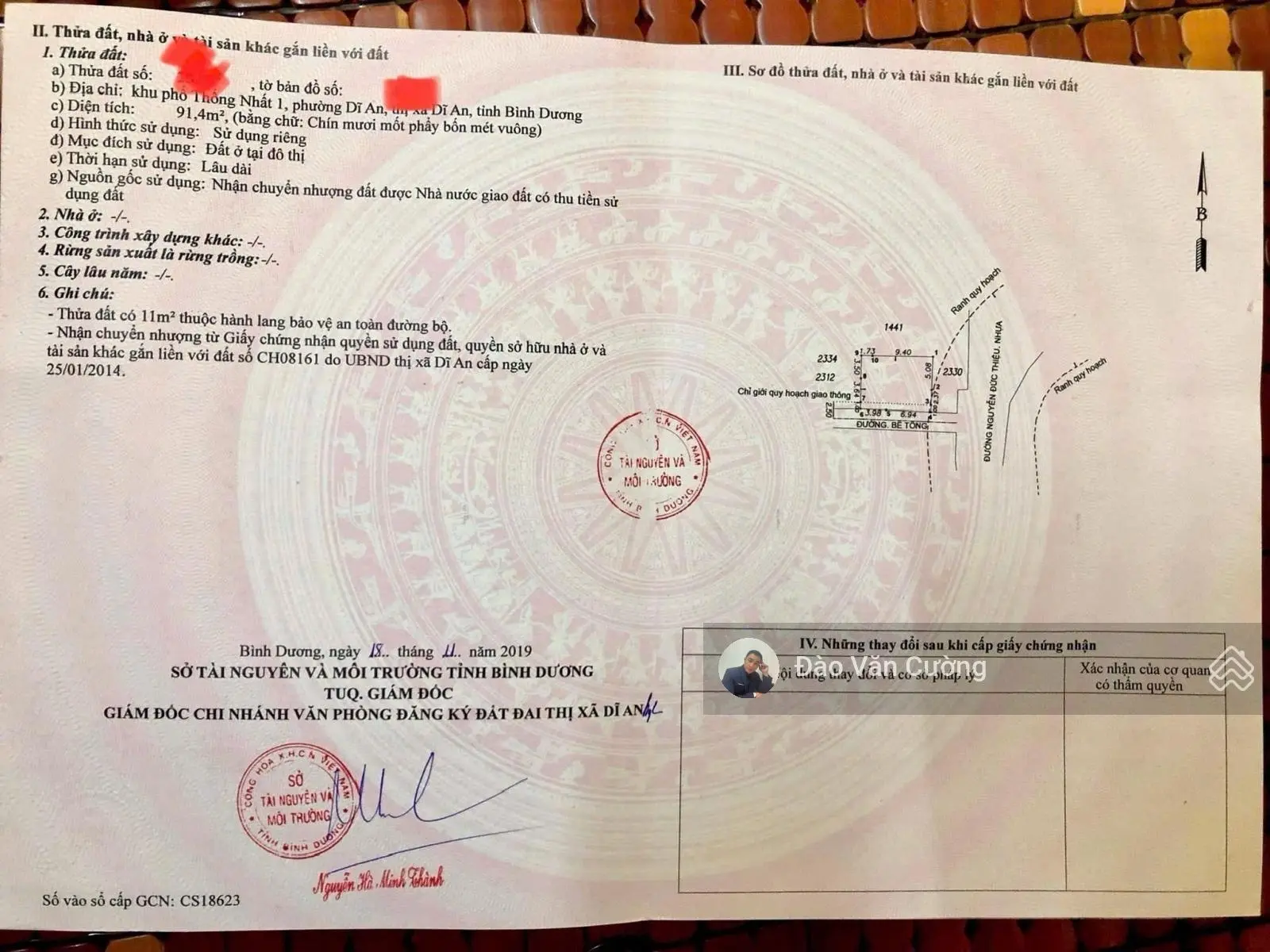 Nhà ngang 8m5 mặt tiền Nguyễn Đức Thiệu góc 2 mặt tiền diện tích sử dụng 134m2 sổ hồng riêng. Nhà